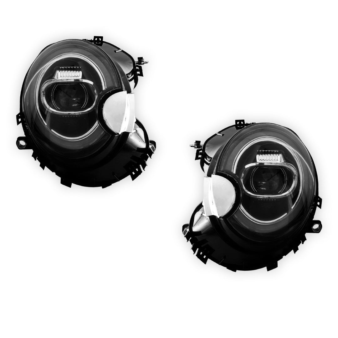 Mini Cooper R56 / R57 / R58 / R59 (2007 - 2015) LED Headlights Halo DRL LH + RH