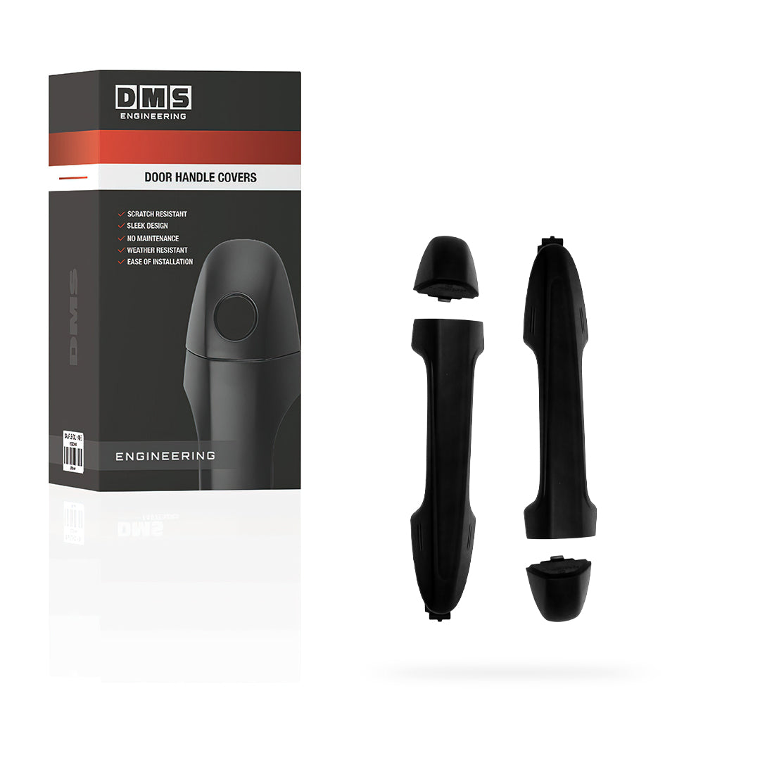 Toyota Hilux N80 (2017 - 2025) Rear Black Texture Outer Door Handle Covers LH + RH