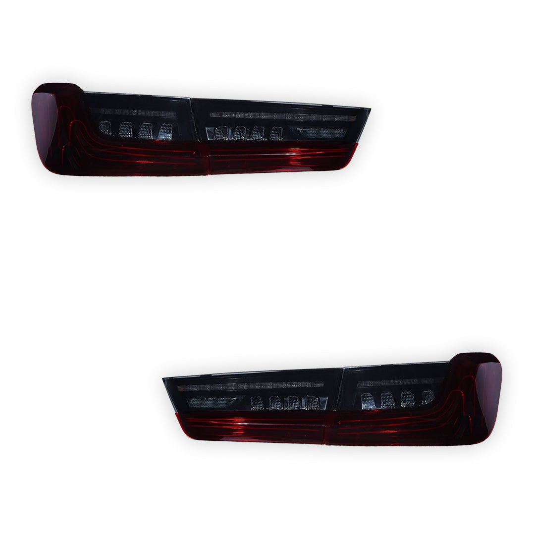 BMW 3-Series G20 (2019 - 2022) Sequential Red Full LED Tail Lights LH + RH
