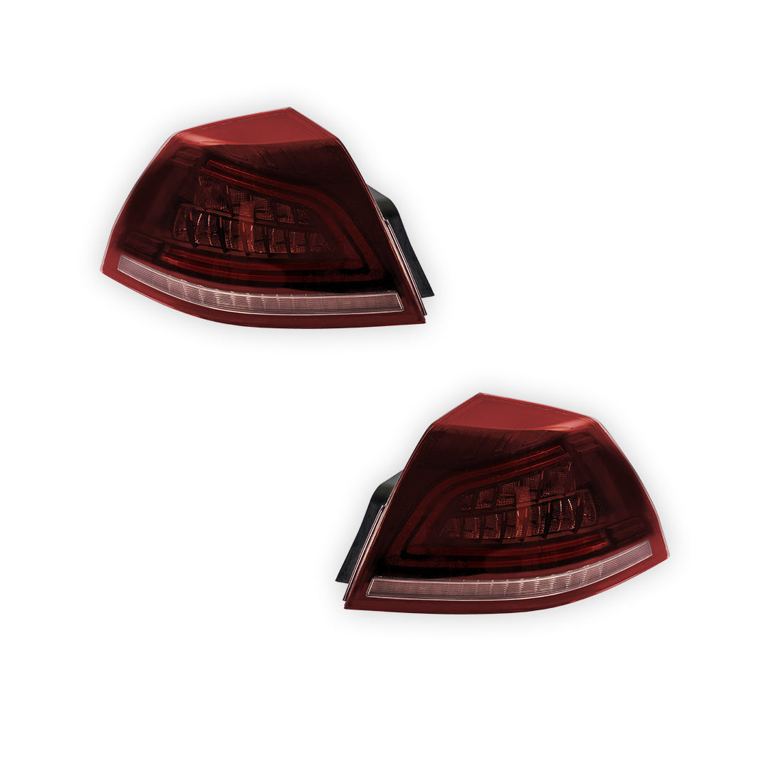 Holden Commodore VE Series 1 & 2 (2006 - 2013) Sequential Red Clear LED Tail Lights LH + RH