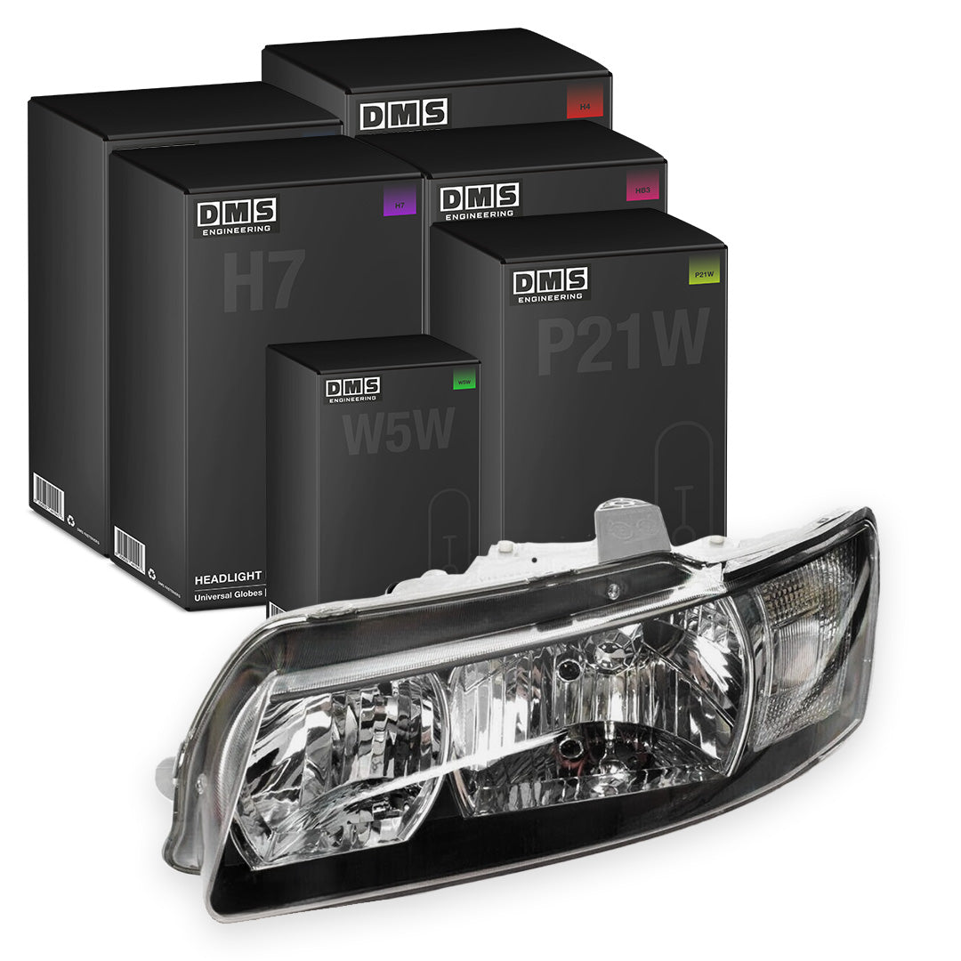 Holden Commodore VZ SV6 (2004 - 2007) Black OEM Style Headlights LH + RH