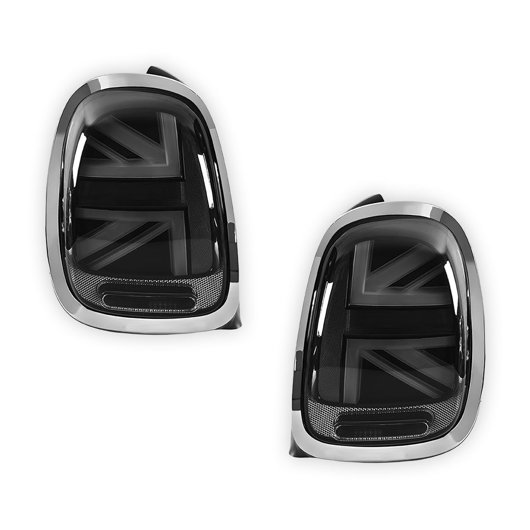 Mini Cooper F55 / F56 / F57 (2014 - 2018) Sequential Smoked Chrome LED Tail Lights LH + RH