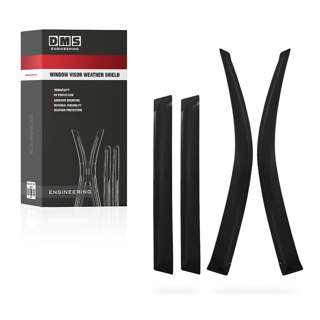 Toyota LandCruiser 200 Series (All Models) (2007 - 2021) Front and Rear Window Visor Weather Shields