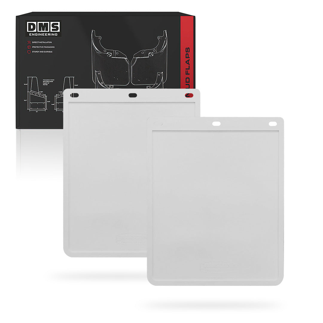 Universal Heavy Duty Trailer & Ute White Mud Flaps