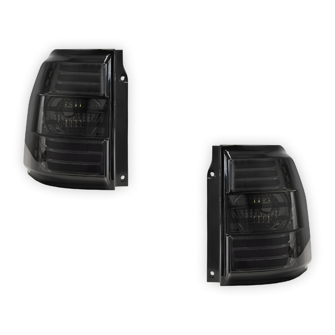 Mitsubishi Pajero NS / NT / NW (2007 - 2021) Full Smoked LED Stripe Bar Tail Lights LH + RH