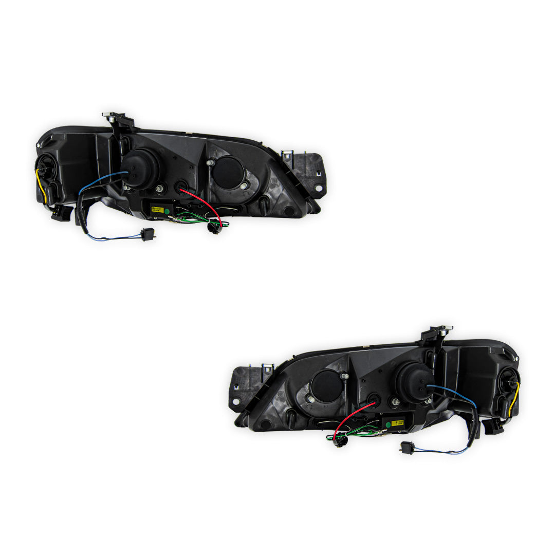 Ford Falcon BF Series 2 (2006 - 2008) Black LED Headlights LH + RH