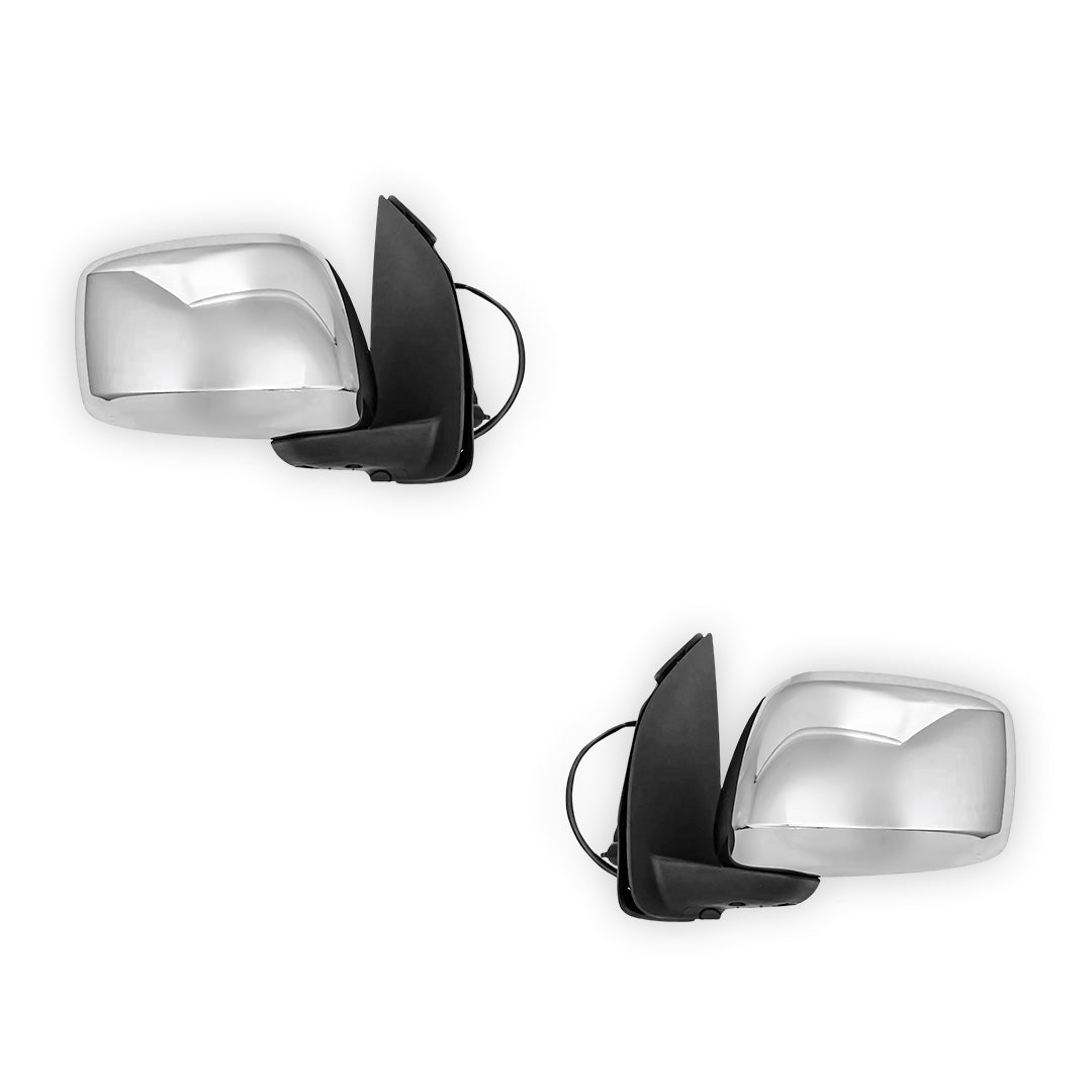 Nissan Navara D40 (2005 - 2010) Electric Door Mirrors (Chrome)