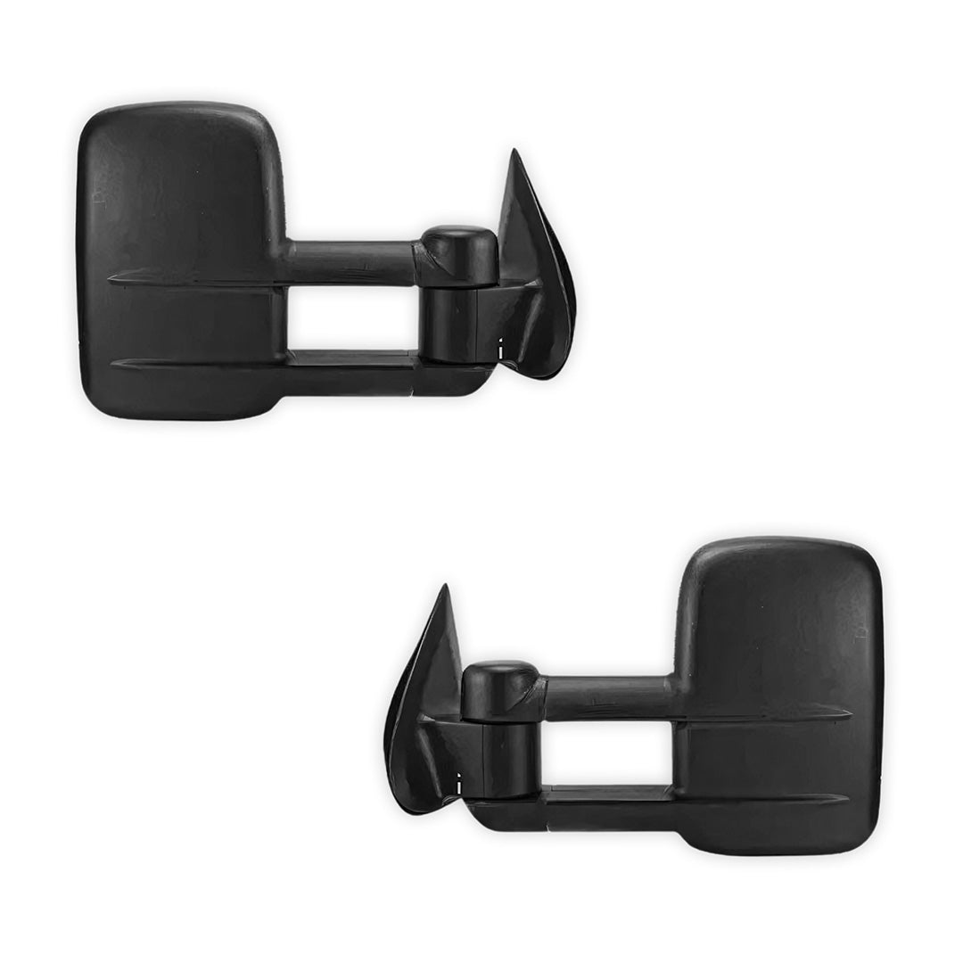 Mitsubishi Triton MQ / MR (2015 - 2024) Black Extendable Towing Side Mirrors
