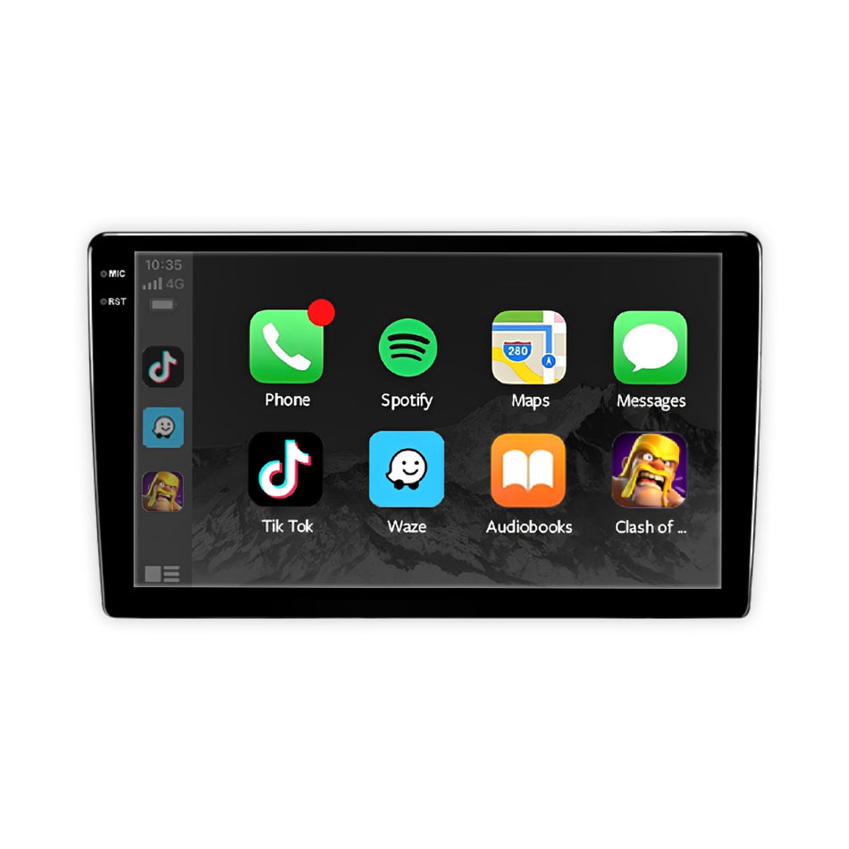 Ford Falcon XW / XY / XA / XB / XC (1969 - 1979) 10.1" Single DIN Wireless Android 15 Head Unit for Apple CarPlay / Android Auto