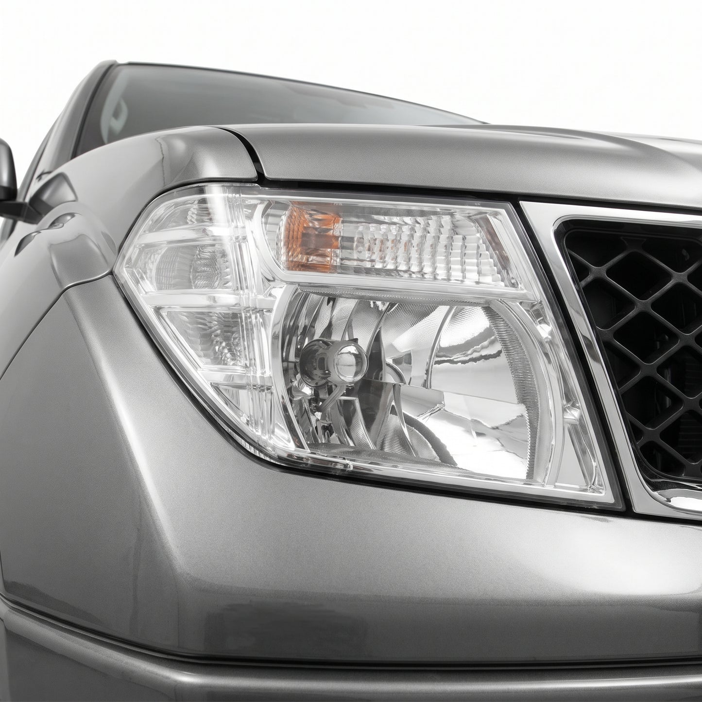 Nissan Navara D40 (2005 - 2015) Clear / Amber OEM Style Headlights LH + RH