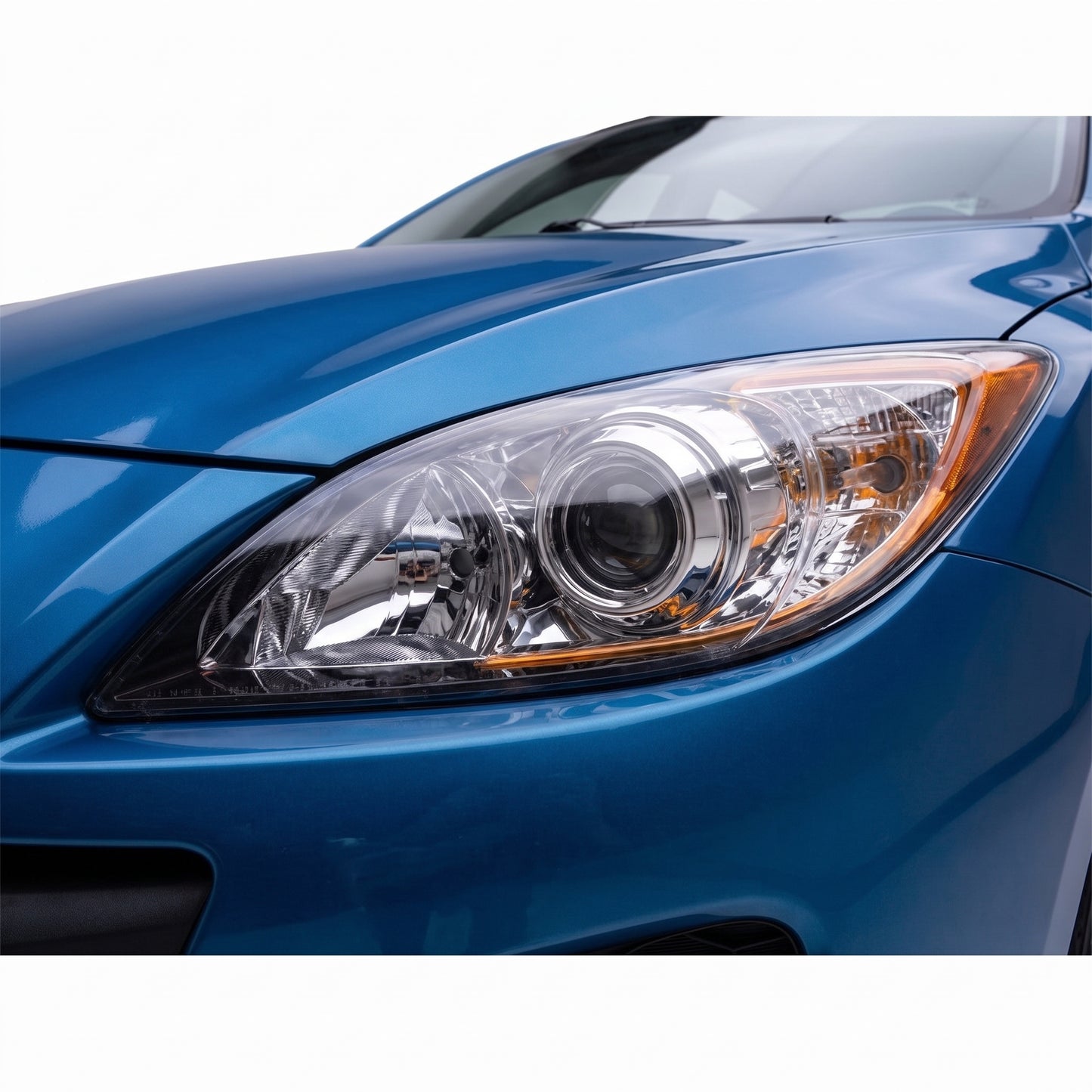 Mazda 3 BL Sedan / Hatch (2009 - 2013) Amber OEM Style Headlights LH + RH