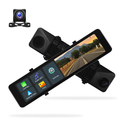 Universal 11.26" Rearview Mirror Dashboard Camera