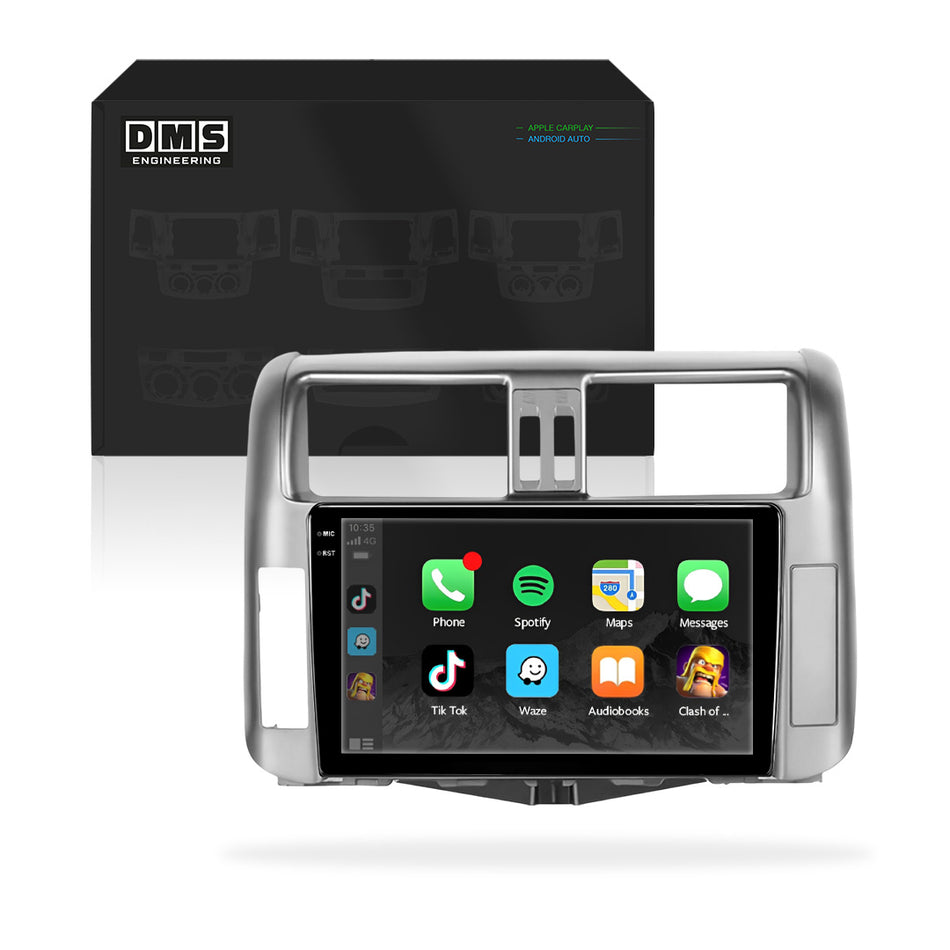 Toyota LandCruiser Prado 150 Series (2009 - 2013) 9" 13.3" Wireless Android 15 Head Unit for Apple CarPlay / Android Auto