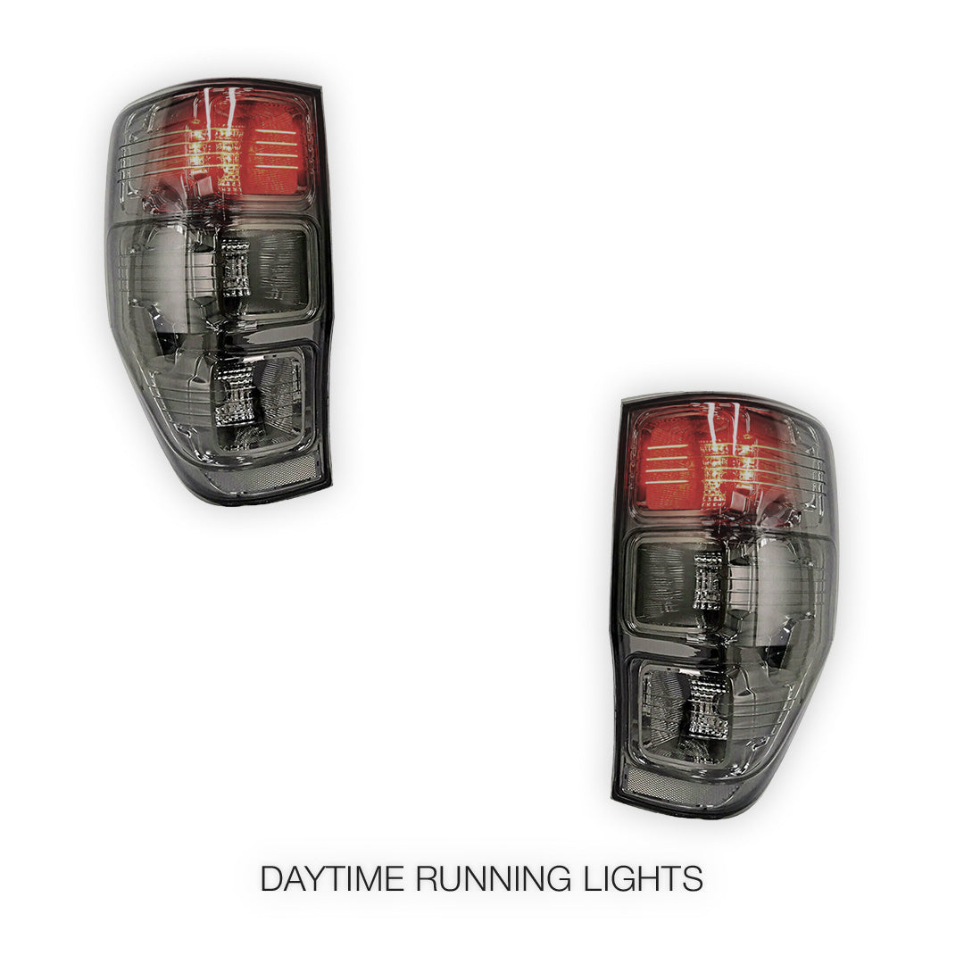 Ford Ranger PX MK1 / MK2 (2011 - 2018) Smoked Black Tail Lights LH + RH