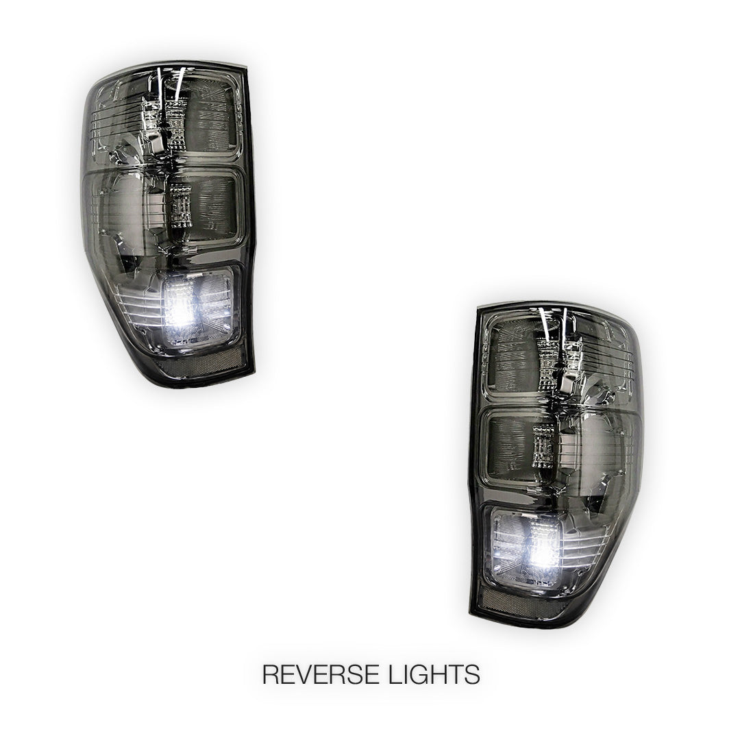 Ford Ranger PX MK1 / MK2 (2011 - 2018) Smoked Black Tail Lights LH + RH