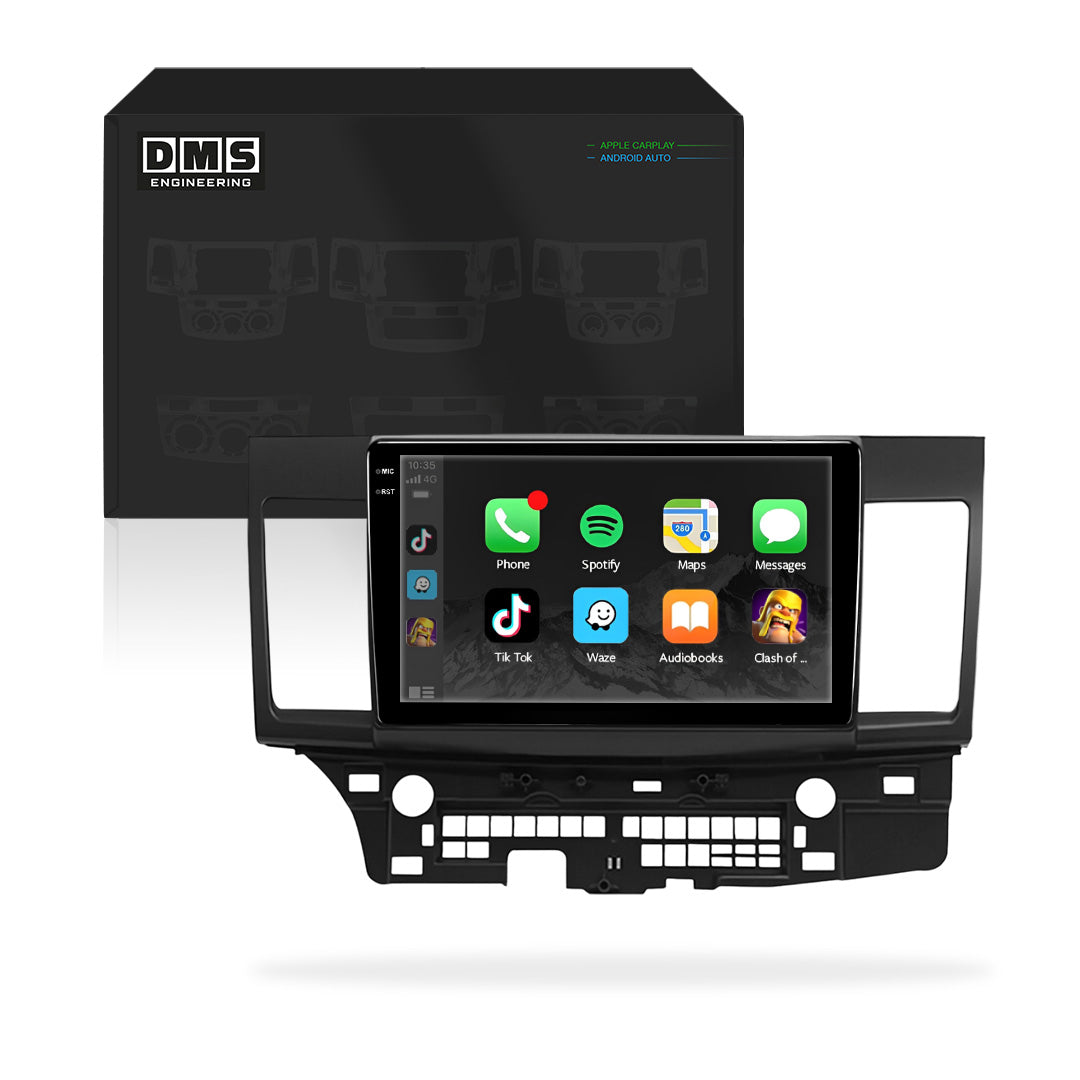 Mitsubishi Lancer Evo 10 CY / CJ / CF (2007 - 2017) 10.1" 13.3" Wireless Android 16 Head Unit for Apple CarPlay / Android Auto