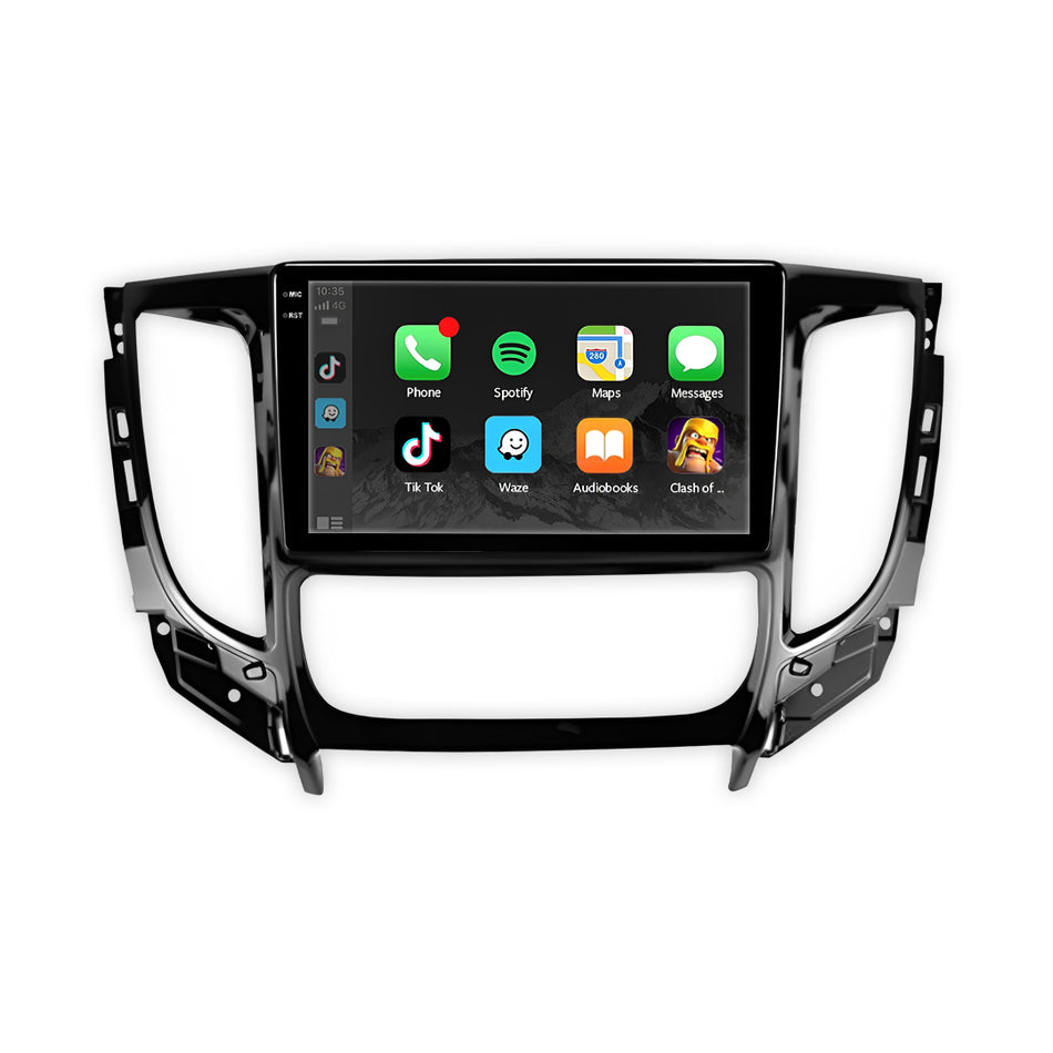 Mitsubishi Triton MQ / MR (2015 - 2019) 9" 13.3" Wireless Android 15 Head Unit for Apple CarPlay / Android Auto Manual AC Panel