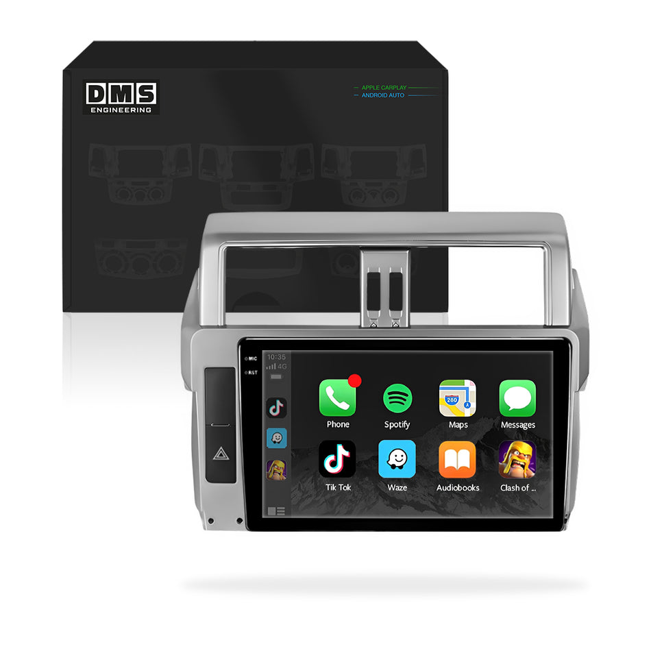Toyota LandCruiser Prado 150 Series (2014 - 2017) 10" 13.3" Wireless Android 15 Head Unit for Apple CarPlay / Android Auto