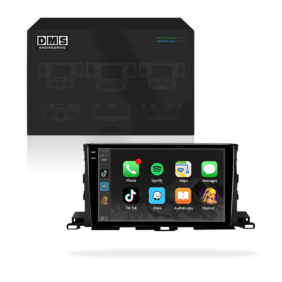 Toyota Kluger XU50 (2014 - 2019) 10.1" 13.3" Wireless Android 15 Head Unit for Apple CarPlay / Android Auto