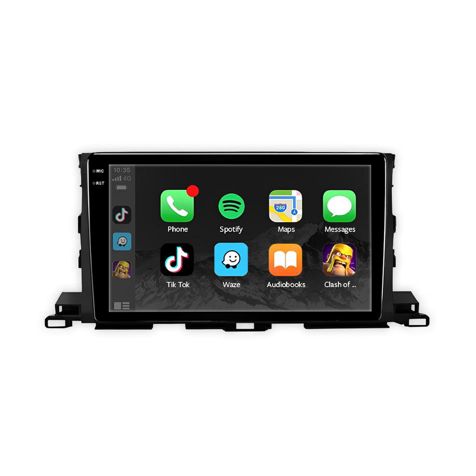 Toyota Kluger XU50 (2014 - 2019) 10.1" 13.3" Wireless Android 15 Head Unit for Apple CarPlay / Android Auto