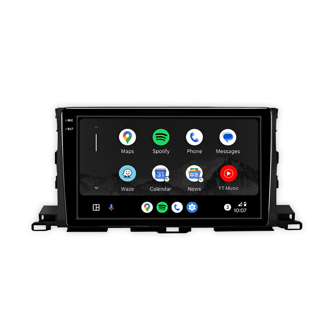 Toyota Kluger XU50 (2014 - 2019) 10.1" 13.3" Wireless Android 16 Head Unit for Apple CarPlay / Android Auto