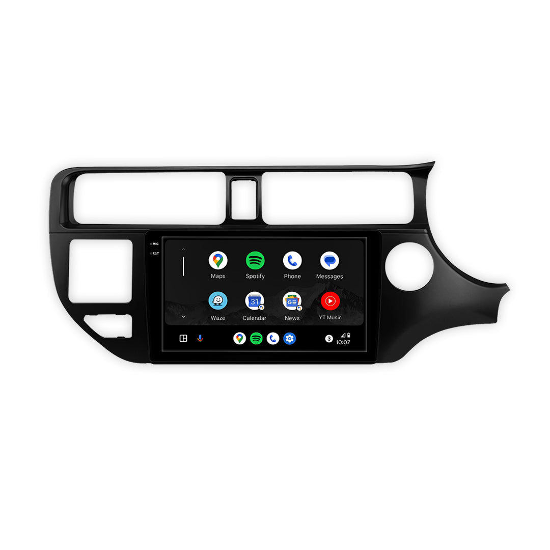 Kia Rio UB (2012 - 2014) 9" 13.3" Wireless Android 16 Head Unit for Apple CarPlay / Android Auto Vertical Hazard Light Button