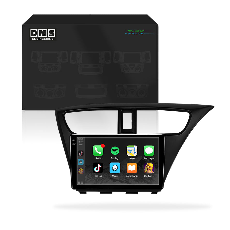 Honda Civic FK Hatch (2012 - 2015) 9" 13.3" Wireless Android 15 Head Unit for Apple CarPlay / Android Auto