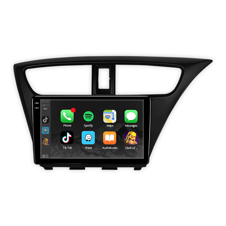 Honda Civic FK Hatch (2012 - 2015) 9" 13.3" Wireless Android 15 Head Unit for Apple CarPlay / Android Auto