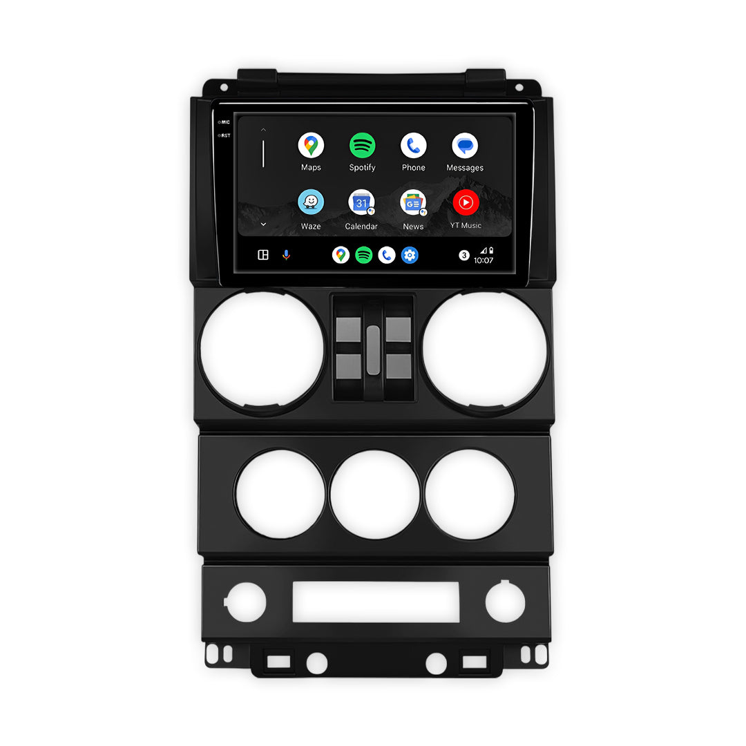 Jeep Wrangler JK 4-Door (2007 - 2010) 9" 13.3" Wireless Android 16 Head Unit for Apple CarPlay / Android Auto