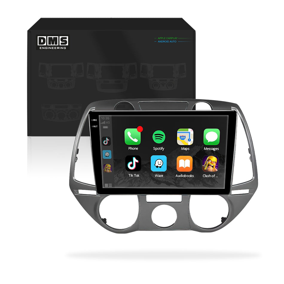 Hyundai i20 PB Series 1 (2010 - 2012) 9" 13.3" Wireless Android 15 Head Unit for Apple CarPlay / Android Auto