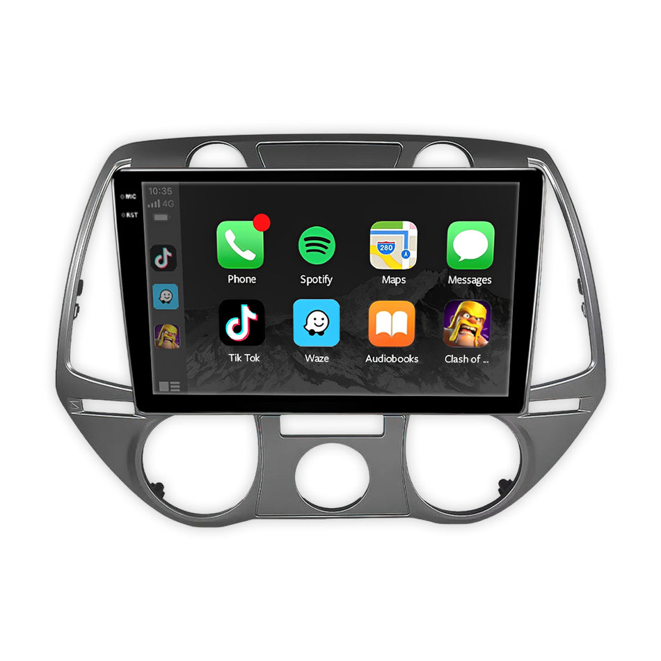 Hyundai i20 PB Series 1 (2010 - 2012) 9" 13.3" Wireless Android 15 Head Unit for Apple CarPlay / Android Auto