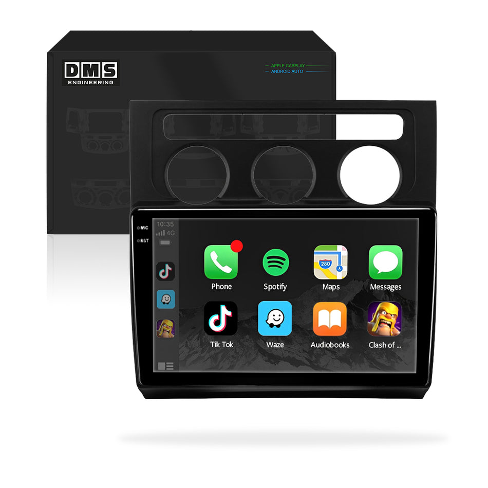 Volkswagen Touran 1T (2003 - 2014) 9" 13.3" Wireless Android 15 Head Unit for Apple CarPlay / Android Auto Black Trim