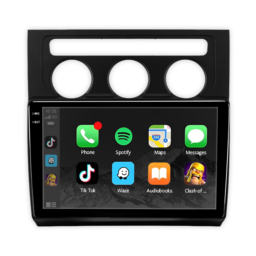 Volkswagen Touran 1T (2003 - 2014) 9" 13.3" Wireless Android 16 Head Unit for Apple CarPlay / Android Auto Black Trim