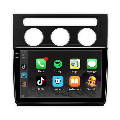Volkswagen Touran 1T (2003 - 2014) 9" 13.3" Wireless Android 16 Head Unit for Apple CarPlay / Android Auto Black Trim