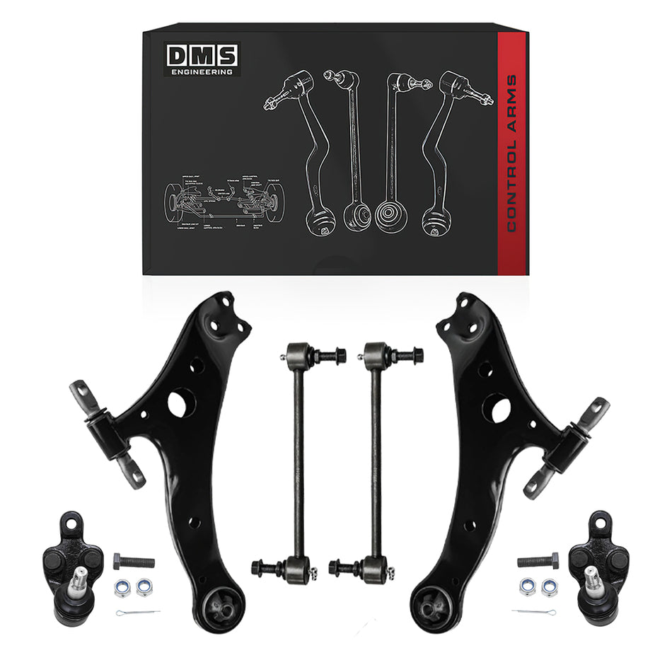 Toyota Solara (2004 - 2008) Control Arms and Sway Bar Links Suspension Kit LH + RH