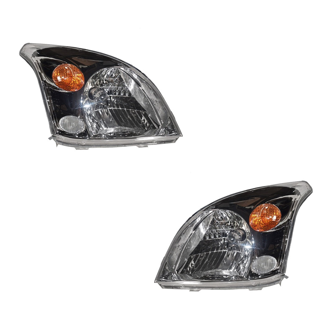 Toyota LandCruiser Prado 120 Series (2002 - 2009) Chrome Projector Headlights LH + RH