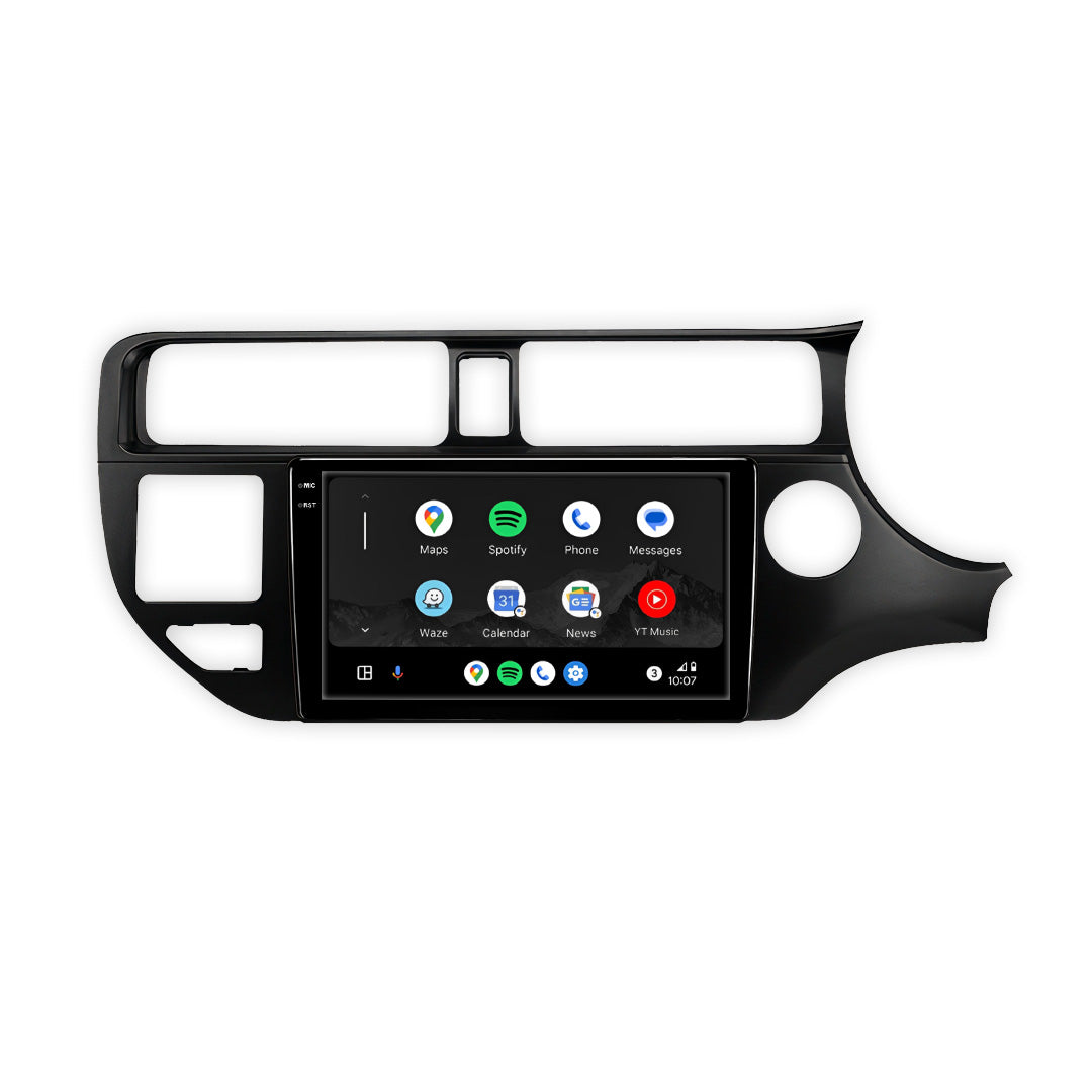 Kia Rio UB (2012 - 2014) 9" 13.3" Wireless Android 16 Head Unit for Apple CarPlay / Android Auto Horizontal Hazard Light Button