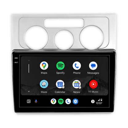Volkswagen Touran 1T (2003 - 2014) 9" 13.3" Wireless Android 16 Head Unit for Apple CarPlay / Android Auto Silver Trim