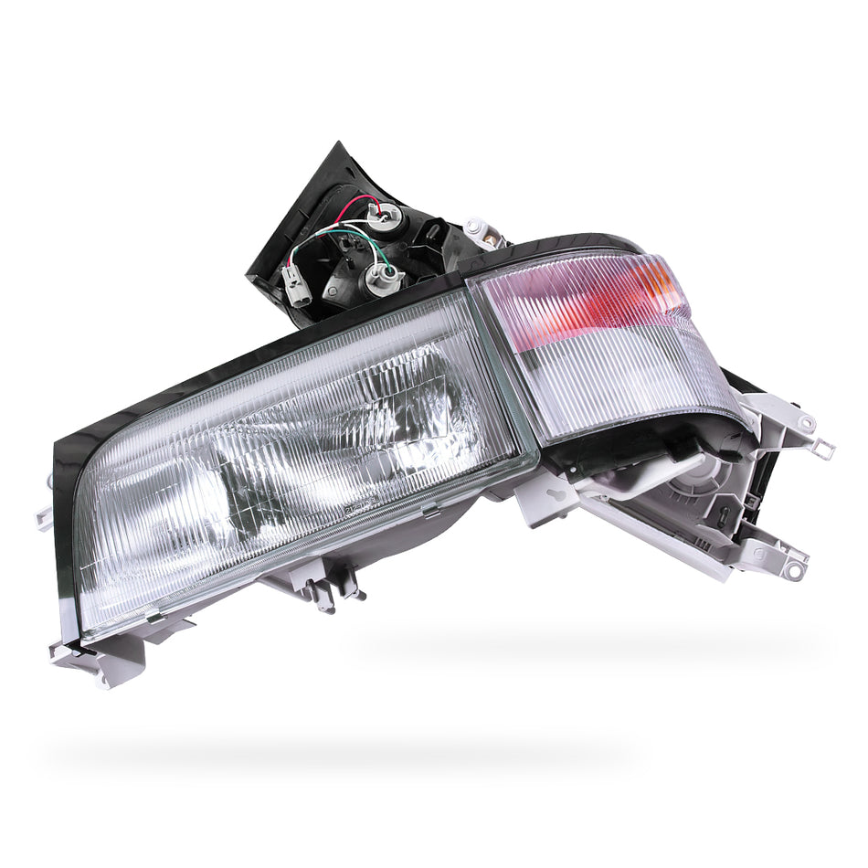Toyota Coaster Bus BB40 / BB50 / HZB (1993 - 2006) Halogen OEM Style Headlights + Corner Lights LH + RH