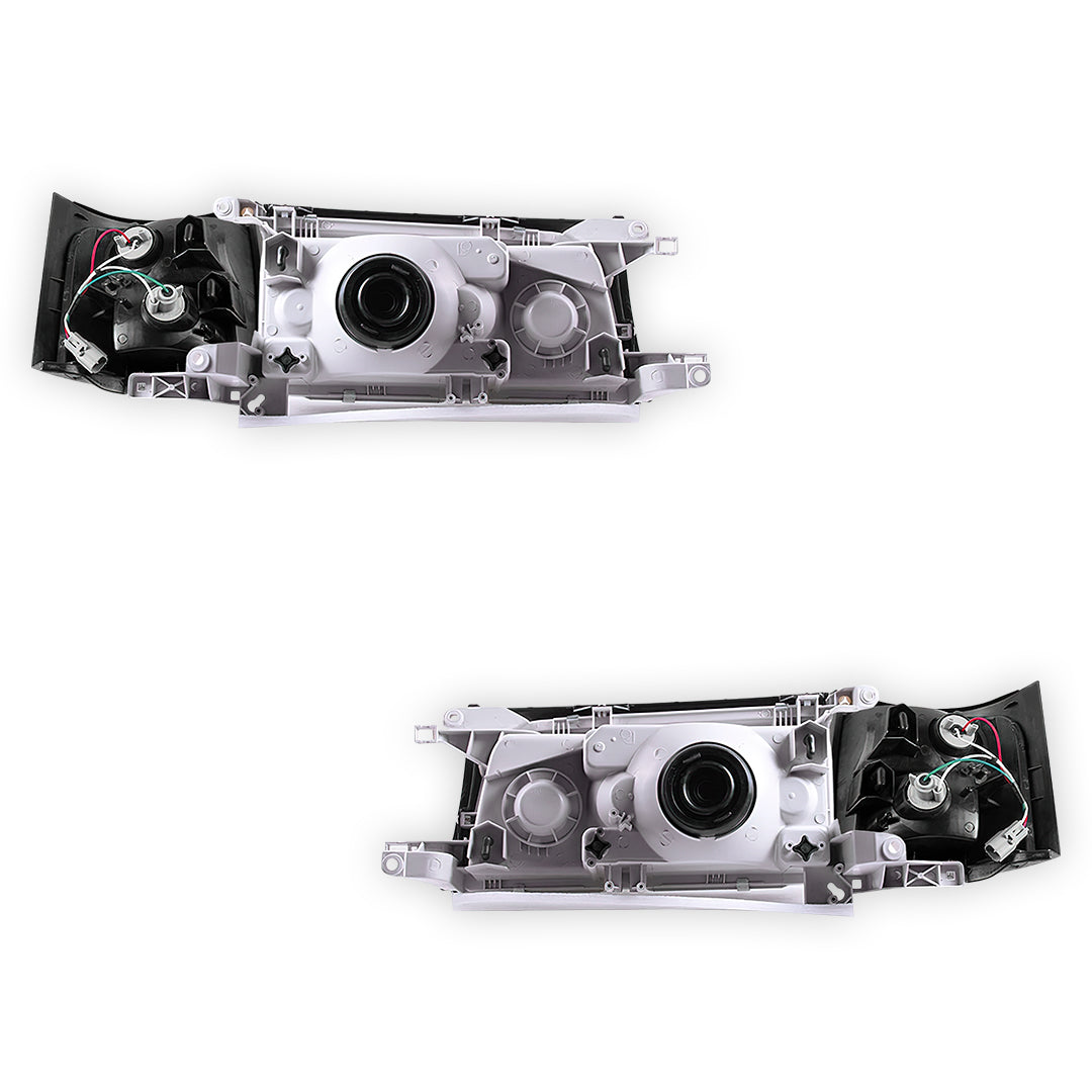 Toyota Coaster Bus BB40 / BB50 / HZB (1993 - 2006) Halogen OEM Style Headlights + Corner Lights LH + RH