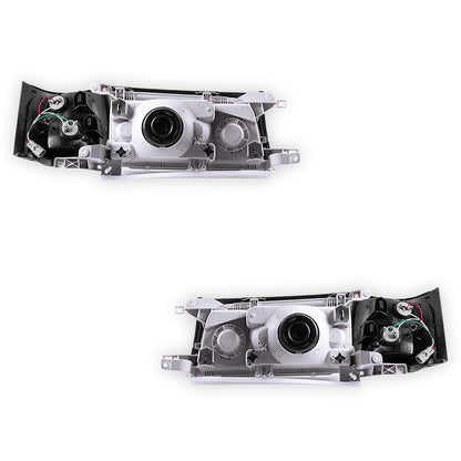 Toyota Coaster Bus BB40 / BB50 / HZB (1993 - 2006) Halogen OEM Style Headlights + Corner Lights LH + RH