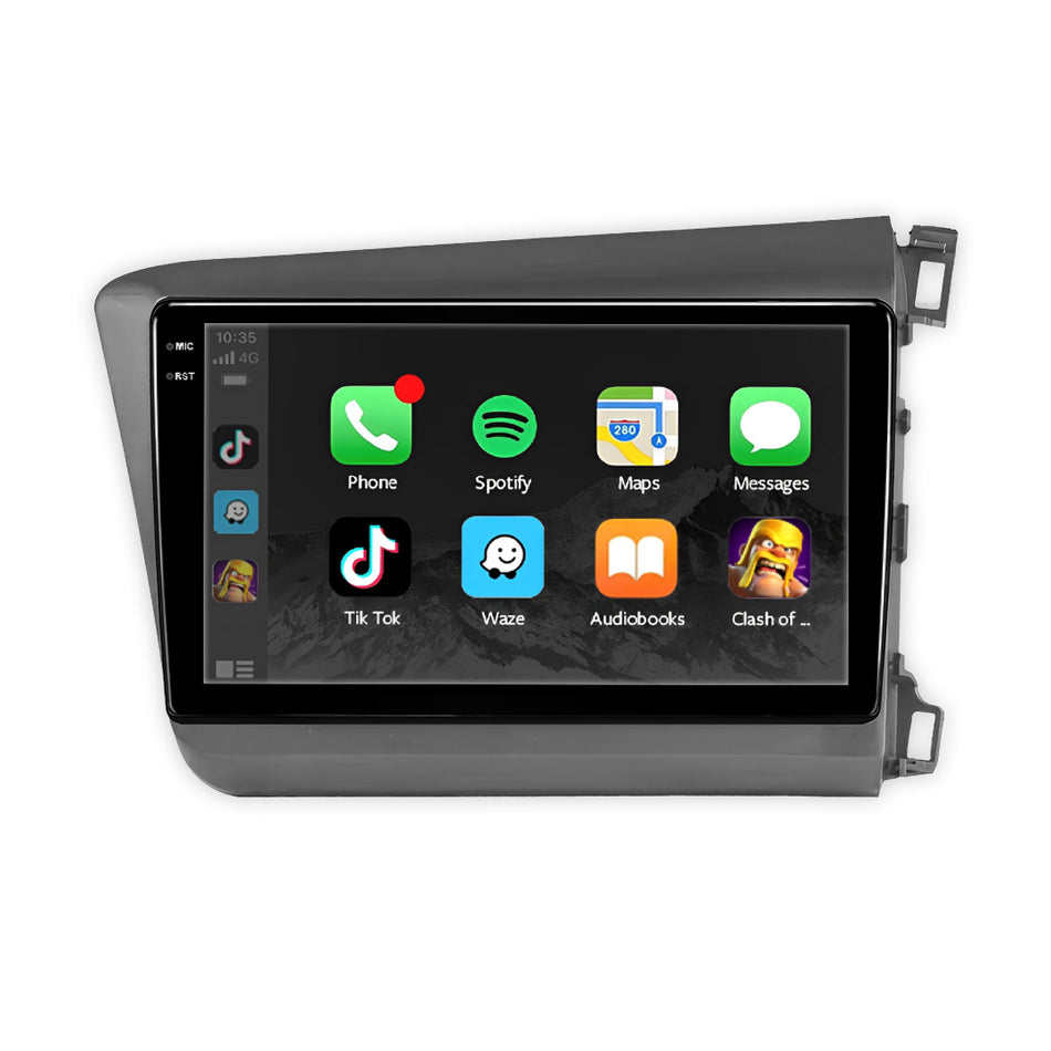 Honda Civic FB Sedan (2012 - 2015) 9" 13.3" Wireless Android 15 Head Unit for Apple CarPlay / Android Auto