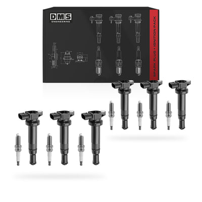 Kia Magentis MG (2005 - 2006) 2.7L Ignition Coils and Spark Plugs Complete Set