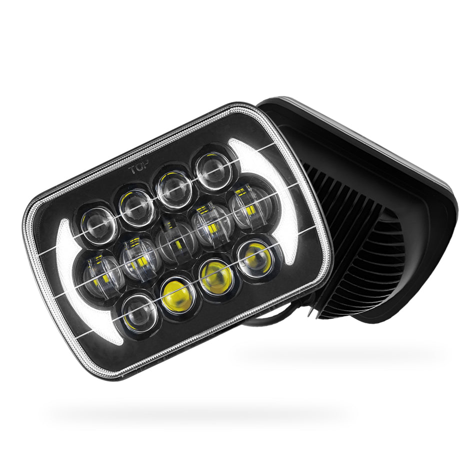 Toyota HiLux N40 / N50 / N60 (1983 - 2004) LED Headlights Halo DRL  LH + RH