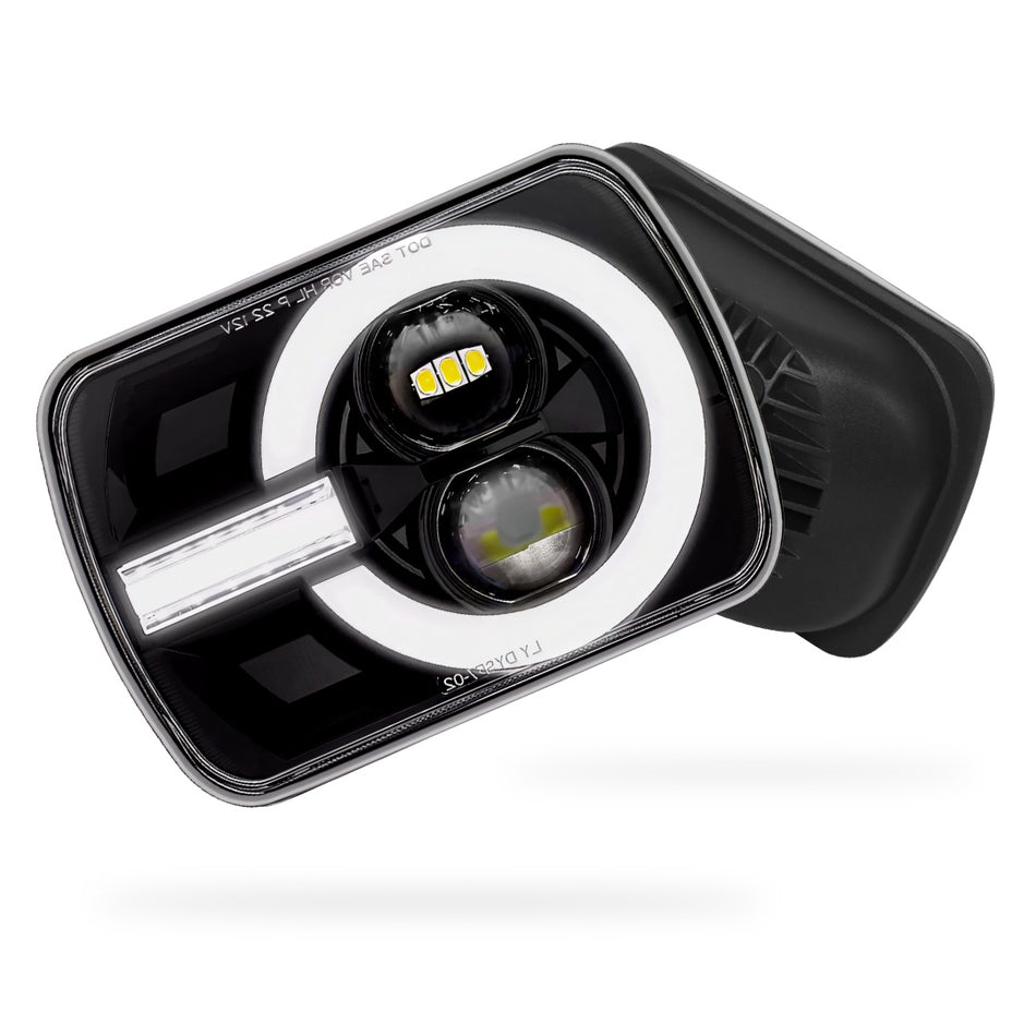 Ford F-250 RM / RN (2001 - 2006) LED Headlights Halo DRL  LH + RH