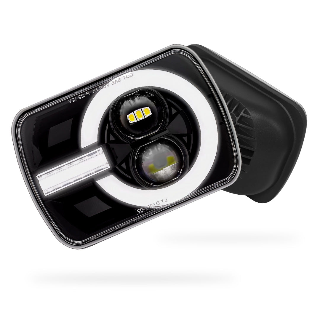 Ford F-350 RM / RN (2001 - 2006) LED Headlights Halo DRL  LH + RH