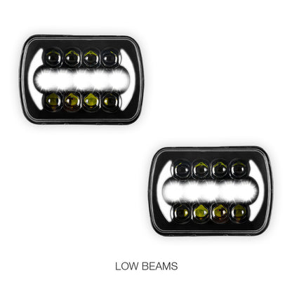 Ford F-350 RM / RN (2001 - 2006) LED Headlights Halo DRL  LH + RH