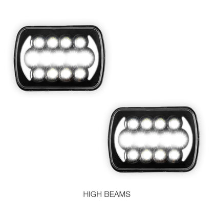 Ford F-350 RM / RN (2001 - 2006) LED Headlights Halo DRL  LH + RH
