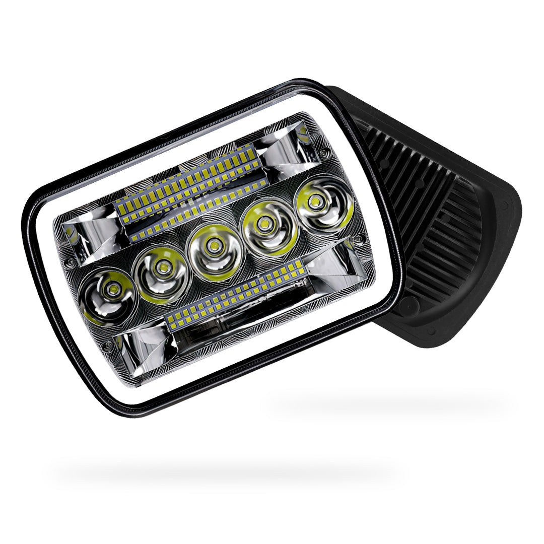 Ford F-350 RM / RN (2001 - 2006) LED Headlights Halo DRL  LH + RH