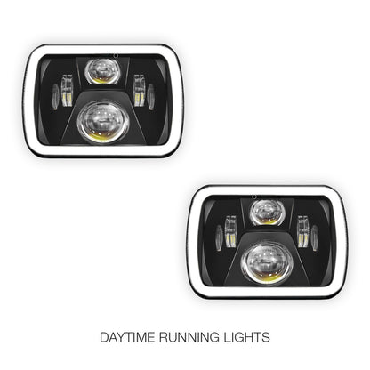 Ford F-350 RM / RN (2001 - 2006) LED Headlights Halo DRL  LH + RH